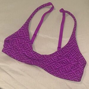 Fendi X Skims Women's Purple Bralette